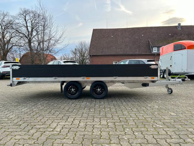 Saris / Hochlader / / / / PL 406 204 3500 2 3,5t Hochlader PKW Anh&auml;nger Black Edition Vorbereitung Auffahrschienen