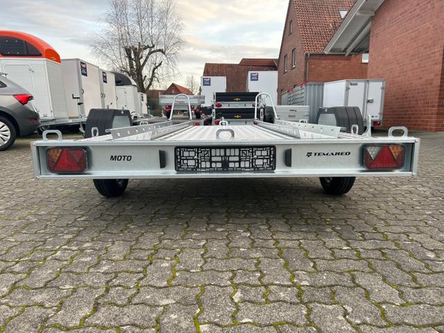 TEMA / Temared Moto / / / / 2 Premium 750kg Motorradtransporter 100km/h Alubodenplatte