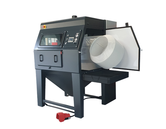 AMT PostPro DP Strahlanlage robust automatisiert