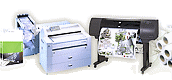 LFP HP-Großformatdrucker-Plotter  für die technische Druckausgabe über CAD Systeme