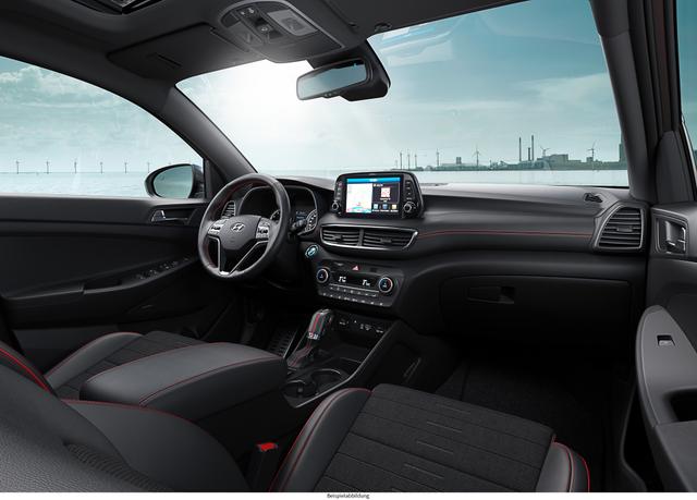 Hyundai Tucson N-LINE 1.6 D-136 s&s 7AT LED Leder Navi P.dach alu19 R.Cam/Sens klimaut shzg Prvcy 