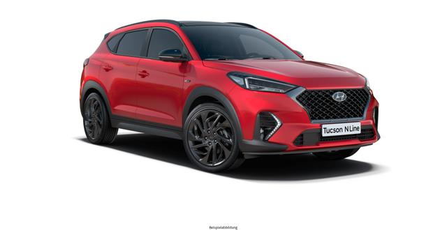 Hyundai Tucson N-LINE 1.6 D-136 s&s 4wd 7AT LED Leder Navi P.dach alu19 Ass.Pak R.Cam/Sens S.key shzg Prvcy 