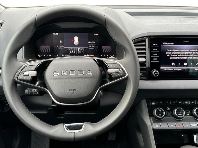 Skoda / Karoq / Grau / / / AHK+KAMERA+EL. HECKKL.+SHZ+ACC+KESSY+18''ALU