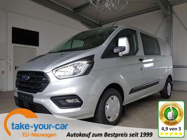 Ford Transit Custom - Doppelkabine Trend L2 300 2.0 TDCI 130 PS-AndroidAuto-AppleCarPlay-AHK-Tempomat-Kamera-Sofort Vorlauffahrzeug