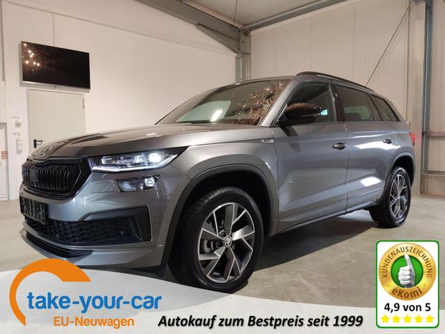 Skoda Kodiaq - Sportline 2.0 TDI 150 PS DSG -5JahreGarantie-NaviColumbus-19"Alu-Sofort Vorlauffahrzeug