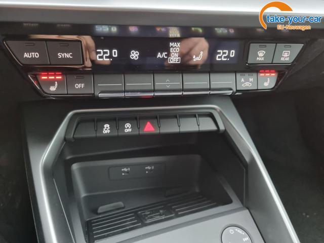 Audi A3 Sportback 30 TFSI 110PS LED-Scheinw. Klimaautomatik Sitzheizung Audi-Radio Bluetooth DAB+ Touchscreen Apple CarPlay Android Auto PDC Tempomat 16-LM 