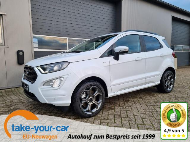 Ford EcoSport - 1.0 EcoBoost 125PS ST-Line Teilleder Klimaautomatik Sitzheizung Ford-Radio SYNC3 DAB+ Touchscreen Bluetooth Apple CarPlay Android Auto PDC v+h Rückf.Kamera Lenkradheizung Frontscheibe beheizb. 17"LM Vorlauffahrzeug