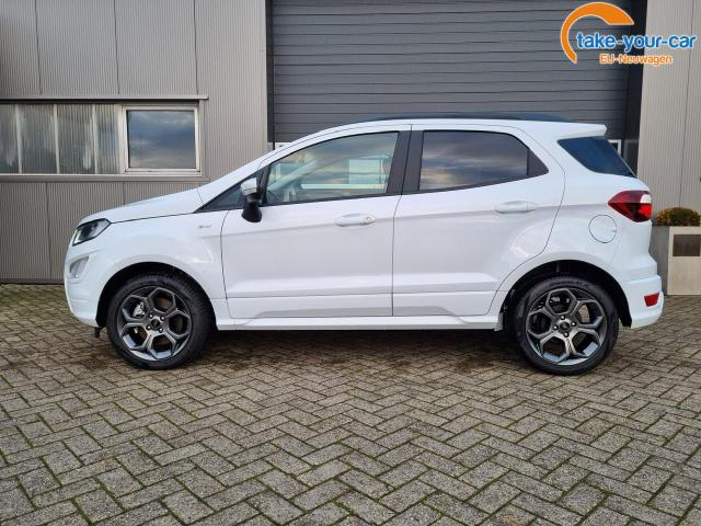 Ford EcoSport 1.0 EcoBoost 125PS ST-Line Teilleder Klimaautomatik Sitzheizung Ford-Radio SYNC3 DAB+ Touchscreen Bluetooth Apple CarPlay Android Auto PDC v+h Rückf.Kamera Lenkradheizung Frontscheibe beheizb. 17"LM 
