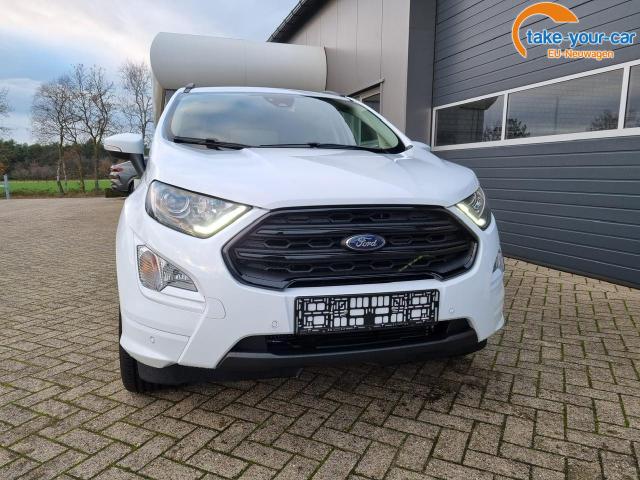 Ford EcoSport 1.0 EcoBoost 125PS ST-Line Teilleder Klimaautomatik Sitzheizung Ford-Radio SYNC3 DAB+ Touchscreen Bluetooth Apple CarPlay Android Auto PDC v+h Rückf.Kamera Lenkradheizung Frontscheibe beheizb. 17"LM 