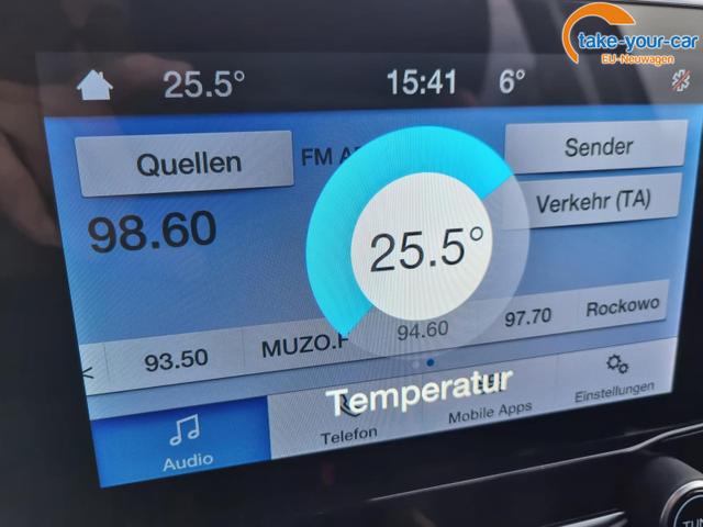 Ford EcoSport 1.0 EcoBoost 125PS ST-Line Teilleder Klimaautomatik Sitzheizung Ford-Radio SYNC3 DAB+ Touchscreen Bluetooth Apple CarPlay Android Auto PDC v+h Rückf.Kamera Lenkradheizung Frontscheibe beheizb. 17"LM 