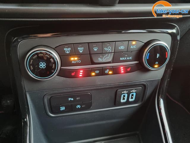 Ford EcoSport 1.0 EcoBoost 125PS ST-Line Teilleder Klimaautomatik Sitzheizung Ford-Radio SYNC3 DAB+ Touchscreen Bluetooth Apple CarPlay Android Auto PDC v+h Rückf.Kamera Lenkradheizung Frontscheibe beheizb. 17"LM 