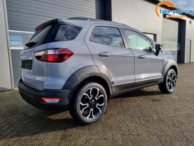 Ford EcoSport 1.0 EcoBoost 125PS Active Voll-Leder Klimaautomatik Sitzheizung Ford-Radio SYNC3 DAB+ Touchscreen Bluetooth Apple CarPlay Android Auto PDC v+h Rückf.Kamera Lenkradheizung Frontscheibe beheizb. 17"LM 