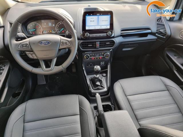 Ford EcoSport 1.0 EcoBoost 125PS Active Voll-Leder Klimaautomatik Sitzheizung Ford-Radio SYNC3 DAB+ Touchscreen Bluetooth Apple CarPlay Android Auto PDC v+h Rückf.Kamera Lenkradheizung Frontscheibe beheizb. 17"LM 