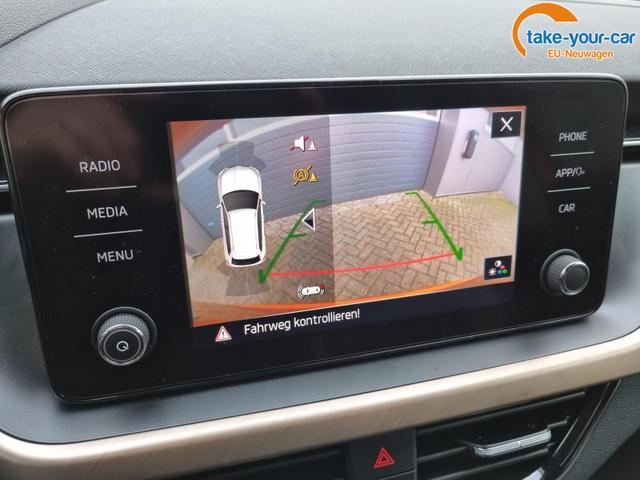 Skoda Kamiq 1.0 TSI 110PS Style Klimaautomatik Sitzheizung Lenkradheizung elekt.Heckklappe Apple CarPlay Android Auto PDC v+h Rückf.Kamera 2x Keyless 17-LM 