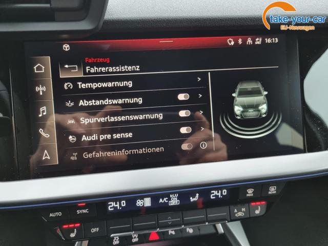 Audi A3 Limousine Limo S-Line 30 TFSI 110PS S-Tronic LED-Scheinw. Klimaautomatik Sitzheizung Sportsitze Audi-Radio Touchscreen Apple CarPlay Android Auto PDC v+h 2x Keyless 18"LM abg.Scheiben Tempomat 