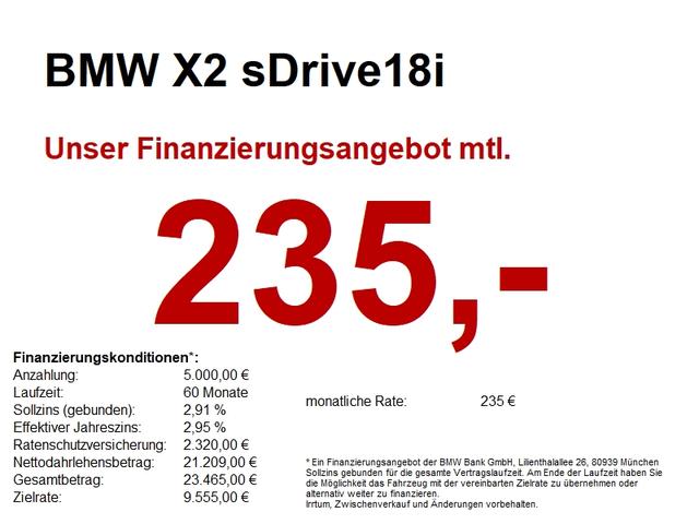 BMW X2 - sDrive18i PDChi.LED.Abbieglicht.Sitzheizung