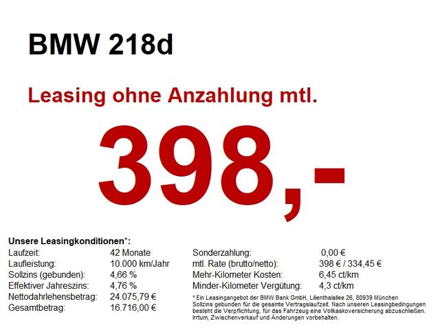 BMW 2er Active Tourer - 218d  NAVI.LED-SW.PARKASSIST 