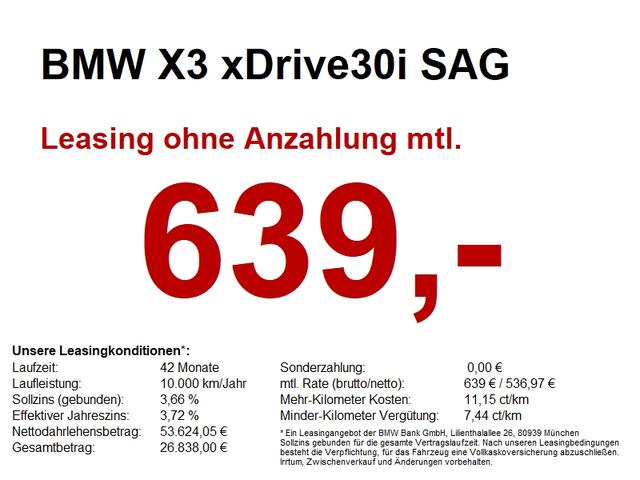 BMW X3 - xDrive30i SAG M Sport AHK/SHZ/HUD/AKUSTIK/CAM