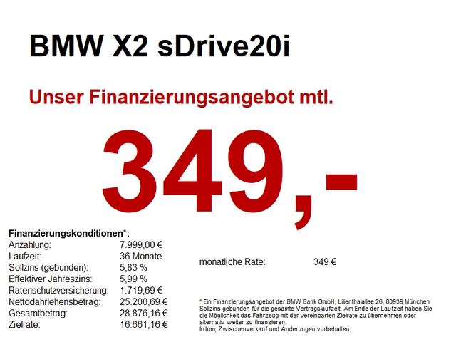 BMW X2 - sDrive20i NAVI/PDC/SHZ/Steptronic