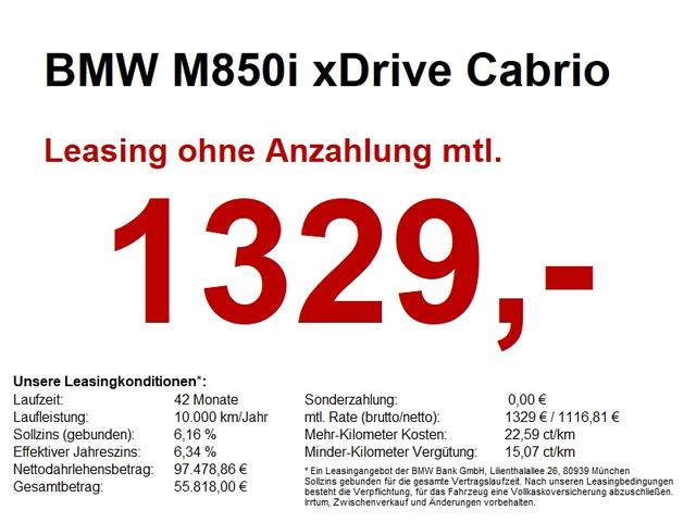 BMW 8er M850i xDrive Cabrio B&W Sound.Laserlicht uvm. 