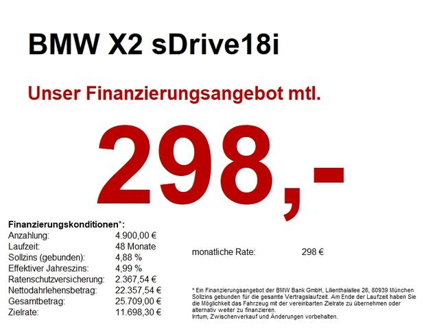 BMW X2 - Advantage sDrive18i LED /NAVI/SH/H-Klappe