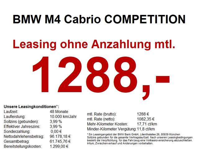BMW M4 - Cabrio COMPETITION  AKTION 
