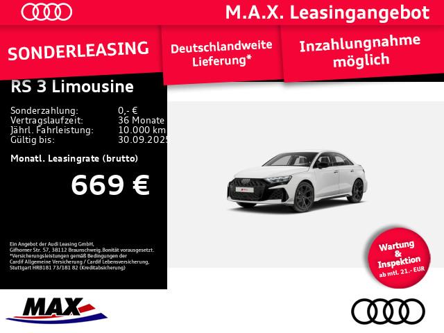 Audi RS3 - NEUE RS 3 LIMOUSINE #FREI KONFIGURIERBAR# 294(400) kW(PS) S tronic
