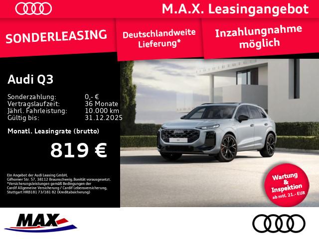 Audi Q3 - S line SUV e-hybrid 200 kW  0,5% VERST.  S-LINE TECH-PRO PANO