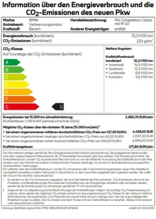 BMW M4 - Competition Cabrio mit M xD  NEUJAHRSAKTION 