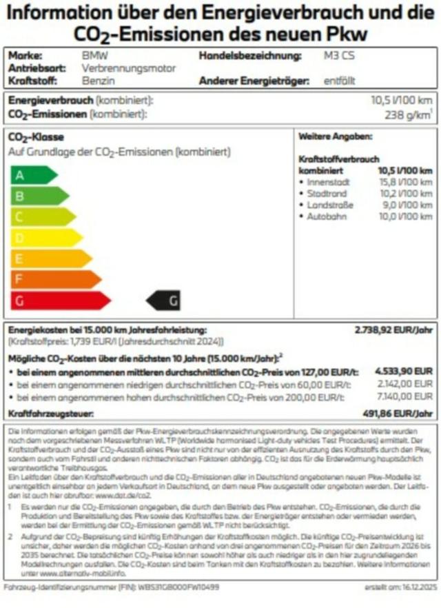 BMW M3 - CS  SOFORT VERFÜGBAR 