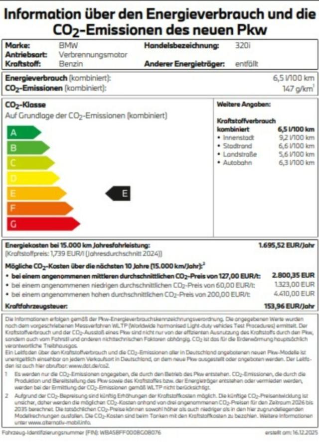 BMW 3er - 320i  NEUJAHRSAKTION 