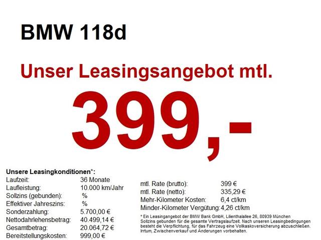 BMW 1er - M Sportpaket 118d
