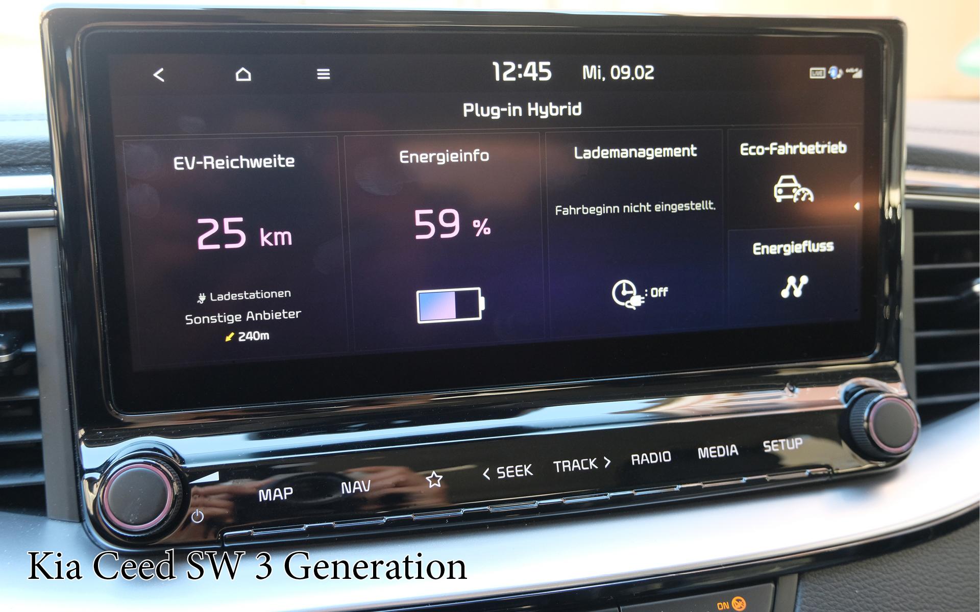 Innenraum Touchscreen Kia Ceed Sportswagon 3 Generation