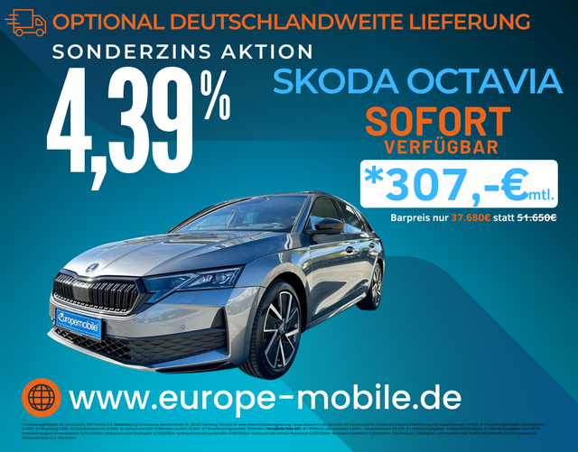 Skoda Octavia Combi SPORTLINE 2025 1.5 TSI mHEV 110kW DSG
