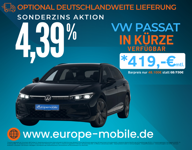 Volkswagen Passat Variant - R-Line 2025 2.0 TDI 4MOTION 193 DSG (Lager) BLACK/IQ/HEAD/AHK/PANO/ASSIST/UVM.