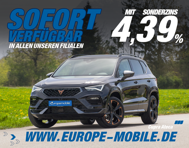 Cupra Ateca 4DRIVE - 2.0 TSI DSG 190 (Lager) PANO/NAV/AHK/ASSISTENZ/EASY/CUPRA.MFL/UVM.