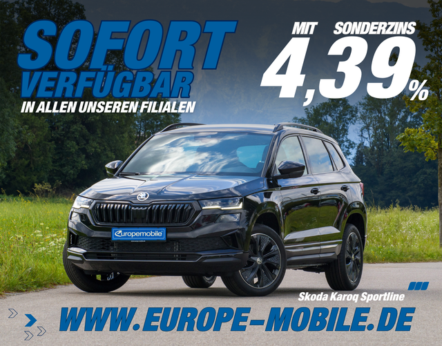 Skoda Karoq - Sportline 2025 1.5 TSI OPF 150 DSG (Lager) NAV/EASY/5J.GAR/ASSISTENZ/WINTER/UVM.