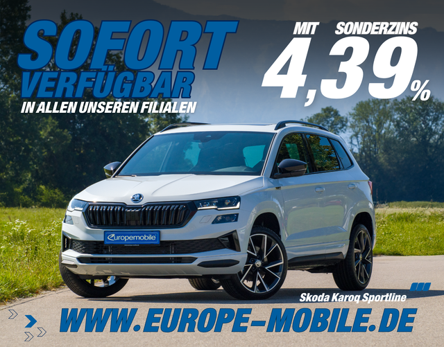 Skoda Karoq - SPORTLINE 1.5 TSI DSG (Lager) MATRIX|PANO|NAV|EASY|CANTON|19