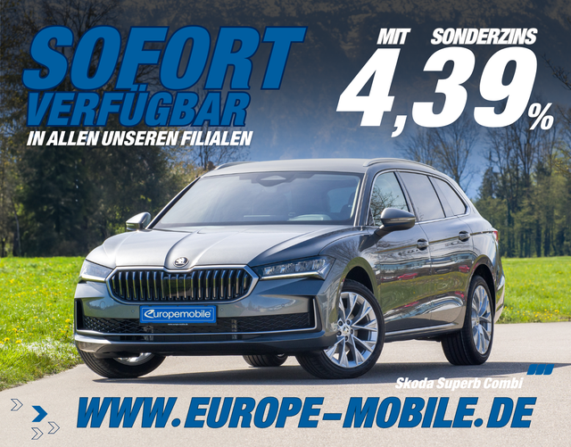 Skoda Superb Combi - 2025 SELECTION 1.5 TSI mHEV 110kW DSG (Lager) DCC/NAV/LED/WINTER/18