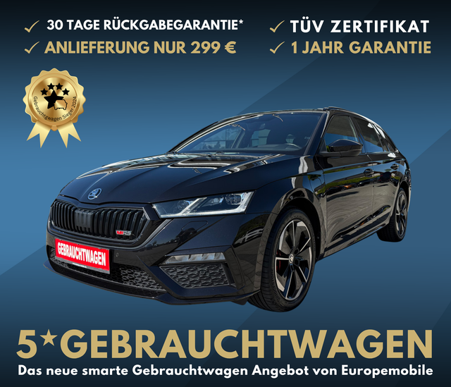Skoda Octavia Combi - RS iV (D4) 1.4 TSI Plug-in Hybrid DSG 245 COLUMBUS, CANTON, MATRIX-LED, HEAD-UP, 5-J. GAR, UVM.