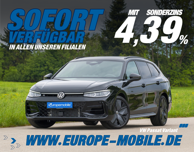 Volkswagen Passat Variant - 2025 R-Line 2.0 TDI 4MOTION 193 DSG (Vorlauf) BLACK/IQ/HEAD/AHK/PANO/ASSIST/UVM.