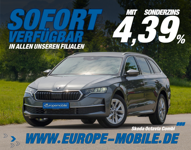 Skoda Octavia Combi - 2025 H14 SELECTION 1.5 TSI mHEV 110kW DSG (Lager) NAV/AHK/EASY.OPEN/ASSISTENZ/KAM/5J.GARAN,/UVM