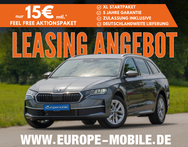 Skoda Octavia Combi - 2025 H14 SELECTION 1.5 TSI mHEV 110kW DSG (Leasingaktion) NAV/AHK/EASY.OPEN/ASSISTENZ/KAM/5J.GARAN,/UVM
