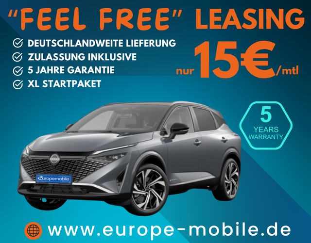 Nissan Qashqai - 2025 H9 Tekna+ Plus 1.5 l e-POWER 140 kW (190 PS) Automatik - Vollausstattung! (Leasingaktion)