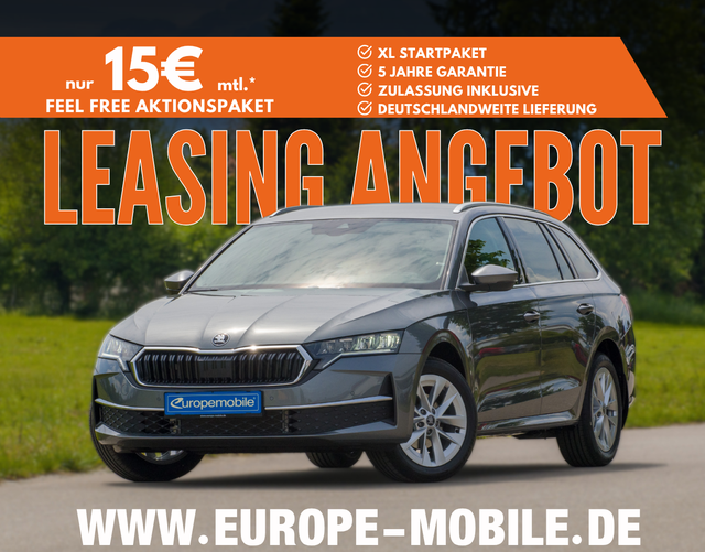 Skoda Octavia Combi - 2025 H14 SELECTION 1.5 TSI mHEV 110kW DSG (Leasingaktion) NAV/AHK/EASY.OPEN/ASSISTENZ/KAM/5J.GARAN,/UVM