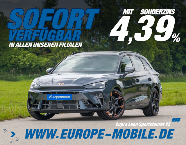 Cupra Leon - Sportstourer VZ 2.0 TSI 245 kW DSG (Lager) PANO/NAV/AHK/SIDE/MATRIX/SENNH./UVM.