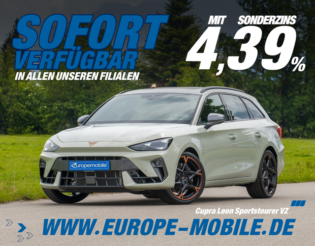 Cupra Leon - Sportstourer VZ 2.0 TSI 245 kW DSG (Lager) PANO/NAV/AHK/SIDE/MATRIX/SENNH./UVM.
