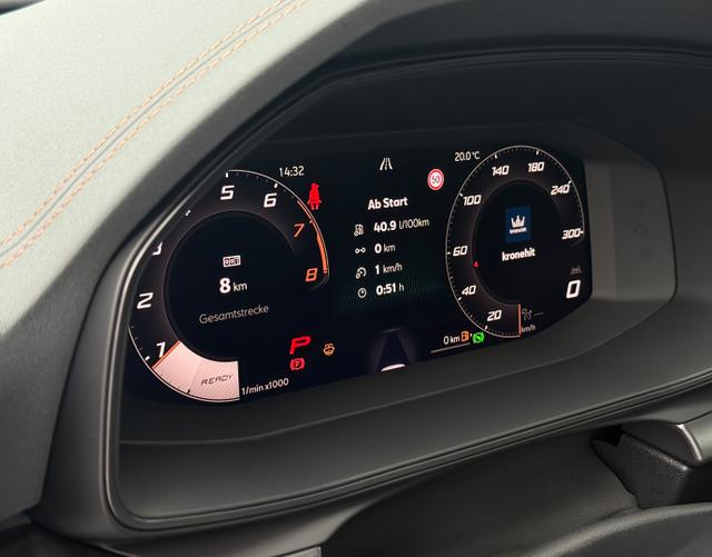 Digitales Cockpit Cupra Leon Sportstourer 2025 H3 VZ EXTREME 2.0 TSI 245 kW DSG