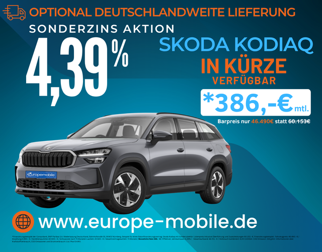 Skoda Kodiaq - SELECTION 5J.GARANTIE 2.0 TDI 142 kW 4x4 DSG (Aktion!) 7-SITZER/HEAD/NAV/KOMFORT/UVM.