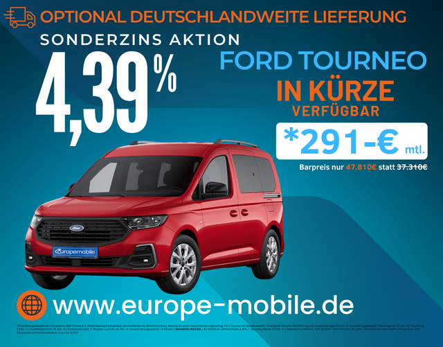 Ford Grand Tourneo - TITANIUM 2.0 EcoBlue 122PS Autom. 5-Sitzer/ASSISTENZ/KOMFORT/AHK/LED/UVM.